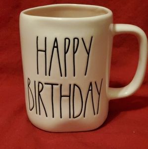 Rae Dunn Happy Birthday mug